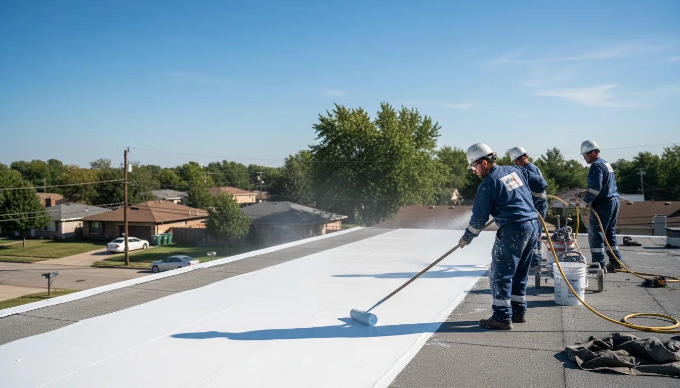 Commercial roof coating in Winona, TX near me